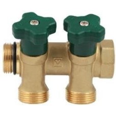 Sanitārā ūd. kolekt. Dn20 ar noslēgvārst. 3/4" 2-c