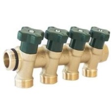 Sanitārā ūd. kolekt. Dn20 ar noslēgvārst. 3/4" 4-c