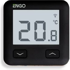 Telpas termostats ENGO WiFi, melns, iebūvējams,