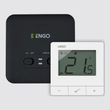 Bezvadu telpas termostats ENGO E20i WiFi, balts