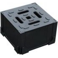 Melns plastmasas stūra elements HexaLine