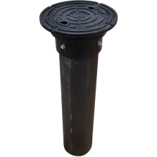 PE vāks/kape Dn 160 (1,5t) melns + teleskops