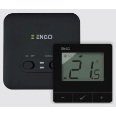 Bezvadu telpas termostats ENGO E20i WiFi, melns Bezvadu telpas termostats ENGO E20i WiFi, melns