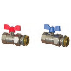 Lodveida piesl. krāni blokam TM3-R, 1"'ā.v.-1”i.v.