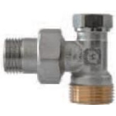 Radiatora noslēgvent.1/2"x3/4"eirokonuss, leņķa PR