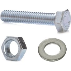 Cinkota bultskrūve DIN933 komplektā M16x100 (1 uzg