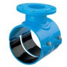 Segli PE/PVC caurulei ar atloku D200mm x Dn100 BLU