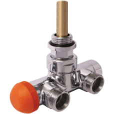 Pieslēgums VUA-50, leņķa, M22, hromēts, divcaur. s