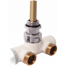 Pieslēgums VUA-50, leņķa, M22, balts,divcaur. sist