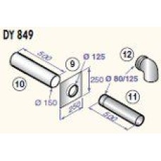 Katla dūmvadu komplekts D80/125, DY849 (pieslēgšan