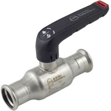 Inox ner.tēr. lodveida krāns 22, presējams KAN-the Inox ner.tēr. lodveida krāns 22, presējams KAN-the