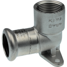 Inox ner.tēr. sienas līkums, īss, 18 x ½\" KAN-the