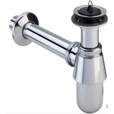 Sifons glāze ar izplūdi 1 1/4'' x D32mm, hromēts V Sifons glāze ar izplūdi 1 1/4'' x D32mm, hromēts V