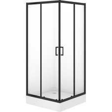 Dušas stūris ar paliktni Brasco SQR 90x90x190cm me