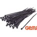 Kabeļu savilces  7,6x200mm (100gab) melnas GEMI