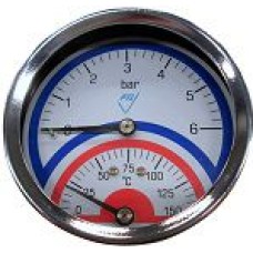 Termomanometrs WP80 T1/2" 0-6bar/150*C Prematlak