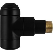 Atpakaļg. vent. leņķa DeLuxe 1/2" melns matēts(137