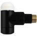 Term.vent. leņķa DeLuxe 1/2" melns matēts (1792449