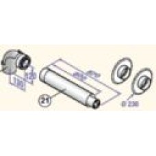 Dūmvads koaksiālais horizontālais D60/100, DY871,