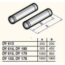 Dūmvada gargabali D80, 250mm (2 gab.), DY613, PPS
