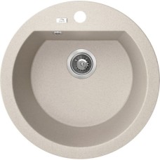 Granīta izlietne Dafne,apaļa,d=51cm,ar mais.piesl.
