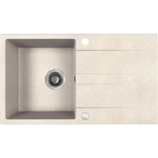 Granīta izlietne Laut 44x76x17cm,ar žāvētāju,bēšaa Granīta izlietne Laut 44x76x17cm,ar žāvētāju,bēšaa