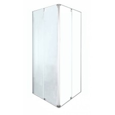 Showerama 10-5 Square priekšējais stikls 90x90cm caurspīdīgs/balti profili