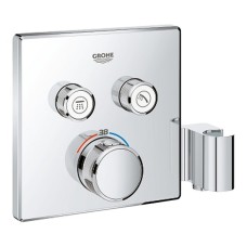 Grohtherm SmartControl dušas termostata virsapmetuma daļa ar dušas klausules turētāju, 2 režīmi, hroms