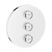 Grohtherm SmartControl dušas virsapmetuma daļa, 3 režīmi, balts