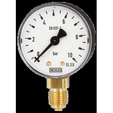 Manometrs ar apakšējo pieslēgumu 1/4" D63mm 0-10bar