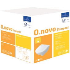 Villeroy&Boch O.Novo Compact sienas WC komplekts, SoftClose vāks, balts