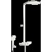 Estata dušas sistēma ar termostatu, hroms/balts