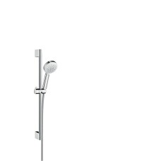 Crometta 100 Vario rokas dušas klausule ar dušas stieni 0.65m, balts/hroms