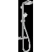 Crometta S 240 Showerpipe dušas sistēma ar termostatu 1jet/Crometta Vario, EcoSmart 9 l/min, hroms