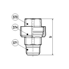 Vītņu saskrūve 1" i-ā