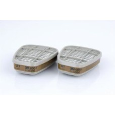 Gāzu/tvaiku filtru pāris 6051 A1 3M