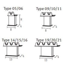 Grīdas stiprinājums tips 19/20/21 H10