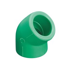 PPR līkums 45° D63, zaļš