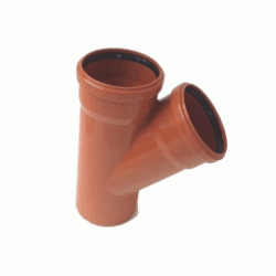 KG ārdarbu atzars DN 160/110; 67°,PP, oranžs