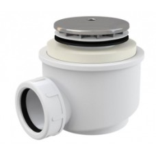 Sifons dušvannai A47CR-50,Ø50, hromēts plastmasas vāciņš