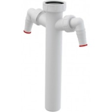 Sifona caurule ar uzgriezni A44M-DN40, G1"1/2, 2x17-23mm