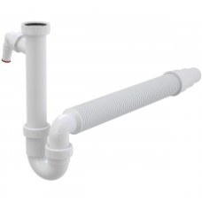 Cauruļsifons izlietnei A83-DN50/40 1"1/2 ar uzgriezni un štuceri