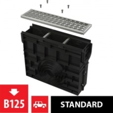 Smilšķērājs drenāžas kanālam AVZ102 ar plastikas rāmi, cinkotā tērauda režģis B125 Smilšķērājs drenāžas kanālam AVZ102 ar plastikas rāmi, cinkotā tērauda režģis B125