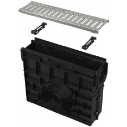 Smilšķērājs drenāžas kanālam AVZ102,plastikas rāmis,c. tērauda režģis, A15