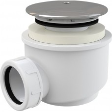 Sifons dušvannai A47CR-60,Ø60, hromēts plastmasas vāciņš