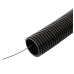 Caurule gofrēta D20mm  EXM-W-UV20 750N melna ar buksi.(50m)