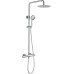 Dušas sistēma Brasco, ar termostatmaisītāju, hroms