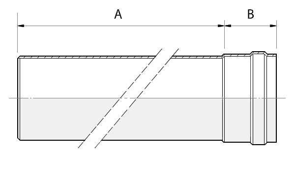 ALMEVA PL caurule ar uzmavu 450mm
